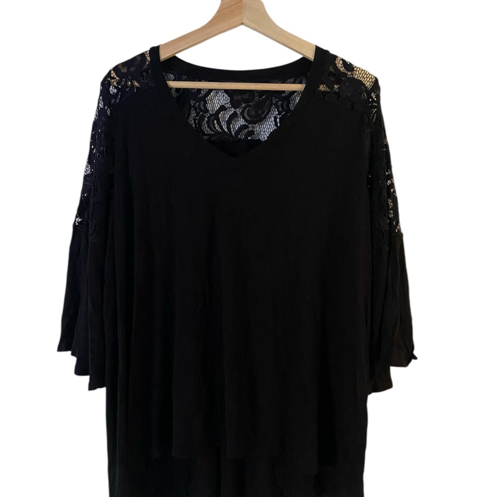 Cyrus Black Lace Detail Blouse